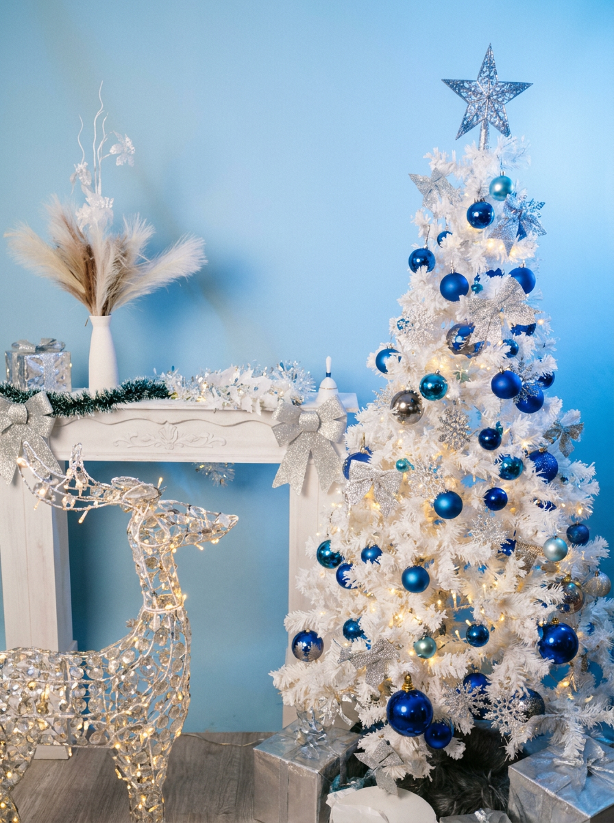 Natale Nordico Blu e Argento